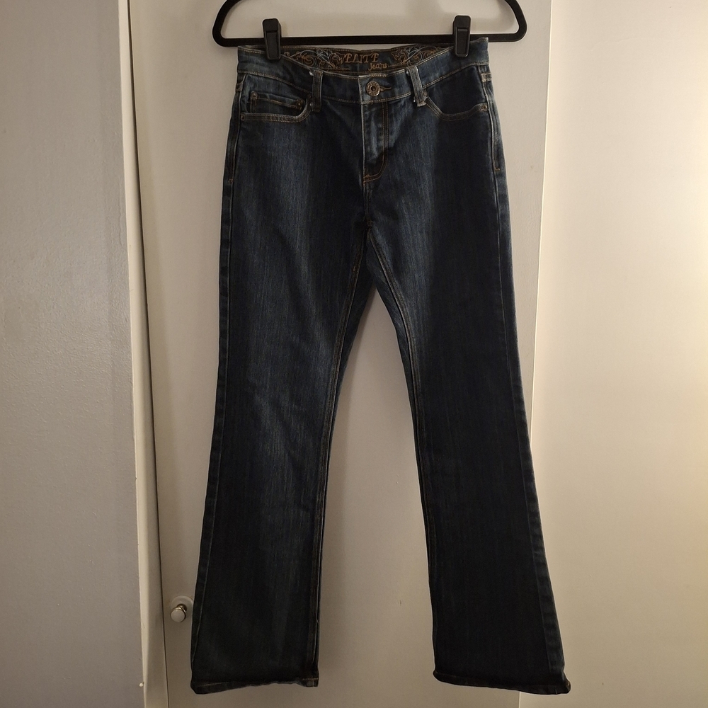 Elite Jeans Women's Dark Blue Flared Jeans